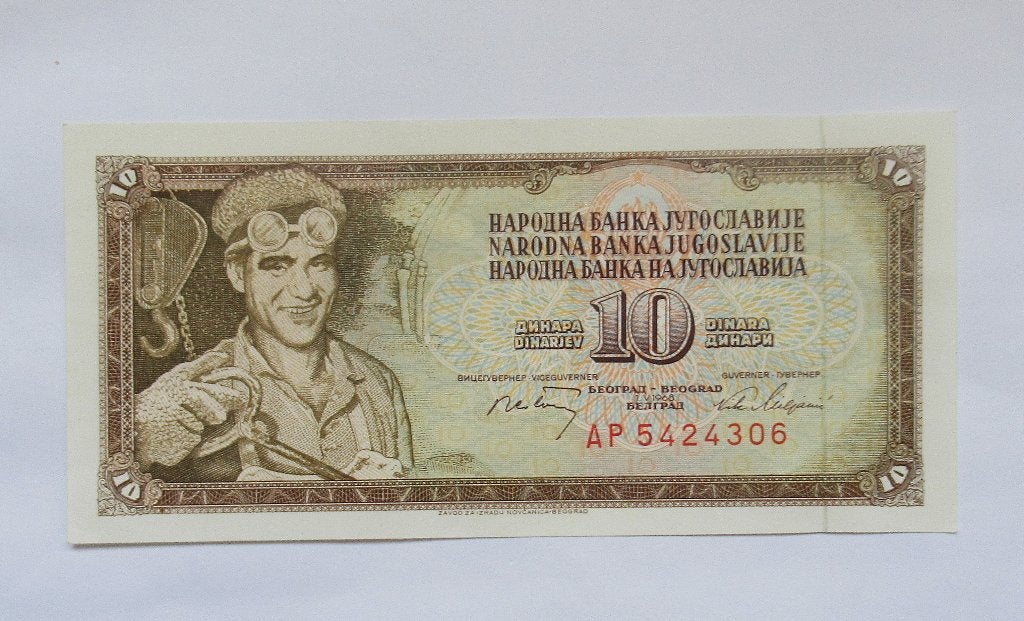 Joegoslavië 10 Dinara 1968, Postzegels en Munten, Bankbiljetten | Europa | Niet-Eurobiljetten, Verzenden, Joegoslavië