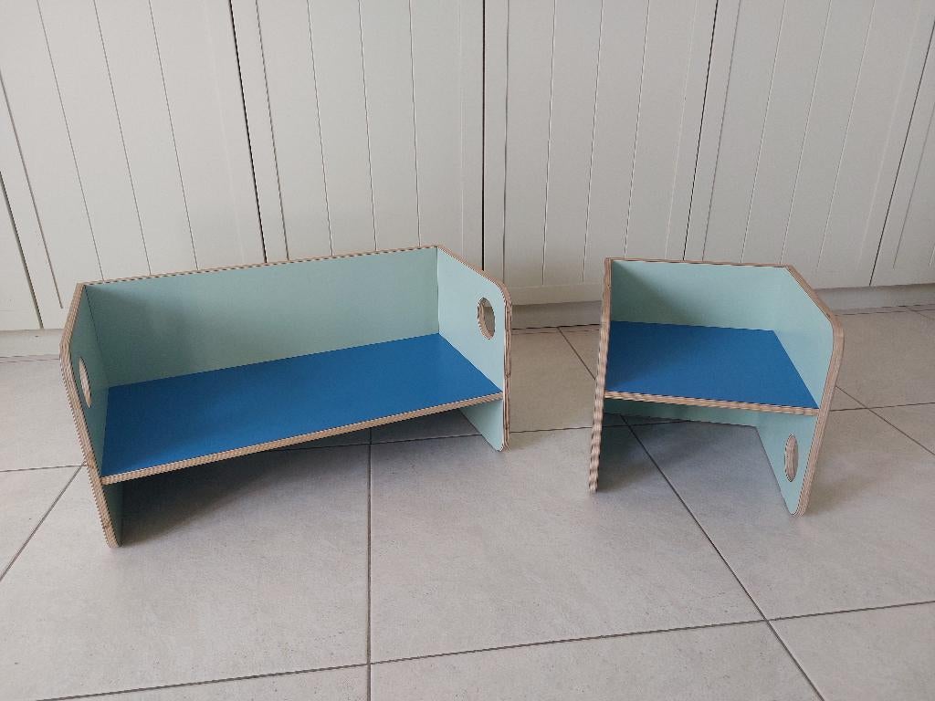 multifunctionele set stoel en bank van Arthur & friends, Enfants & Bébés, Chambre d'enfant | Tables & Chaises, Comme neuf, Table(s) et Chaise(s)