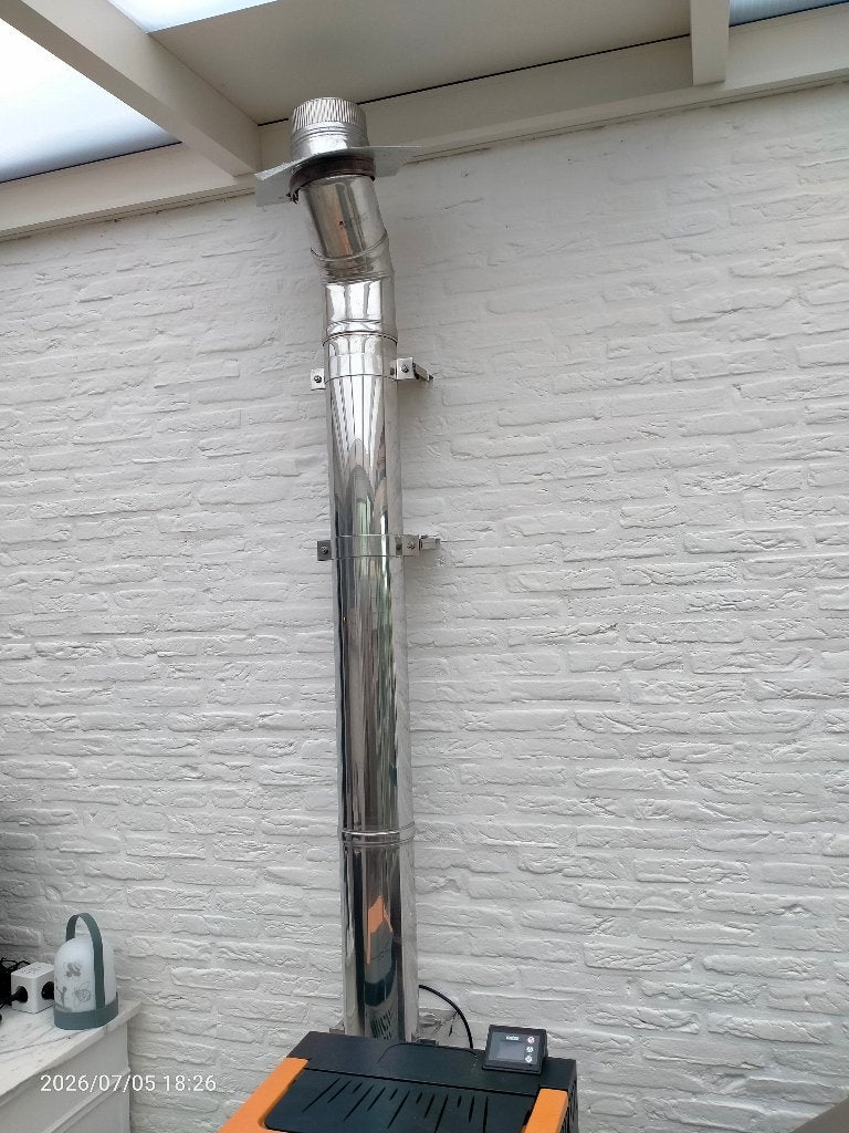 Pelletkachel, Huis en Inrichting, Kachels, Gebruikt, Vrijstaand, Pelletkachel, Overige brandstoffen, Ophalen