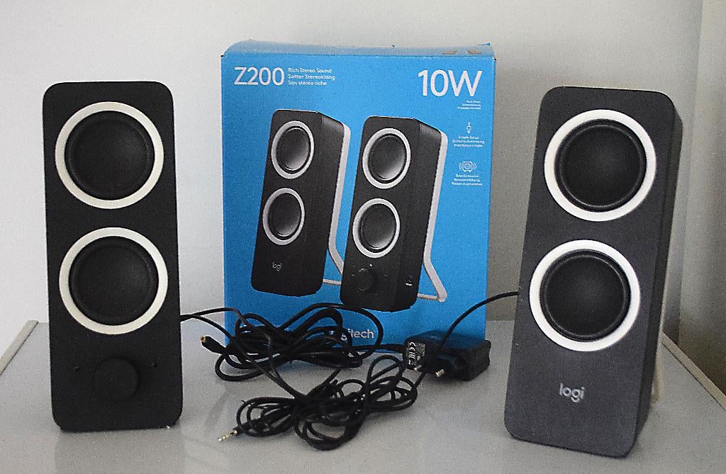 Logitech speakers Z200, Audio, Tv en Foto, Ophalen, Nieuw, Front, Rear of Stereo speakers