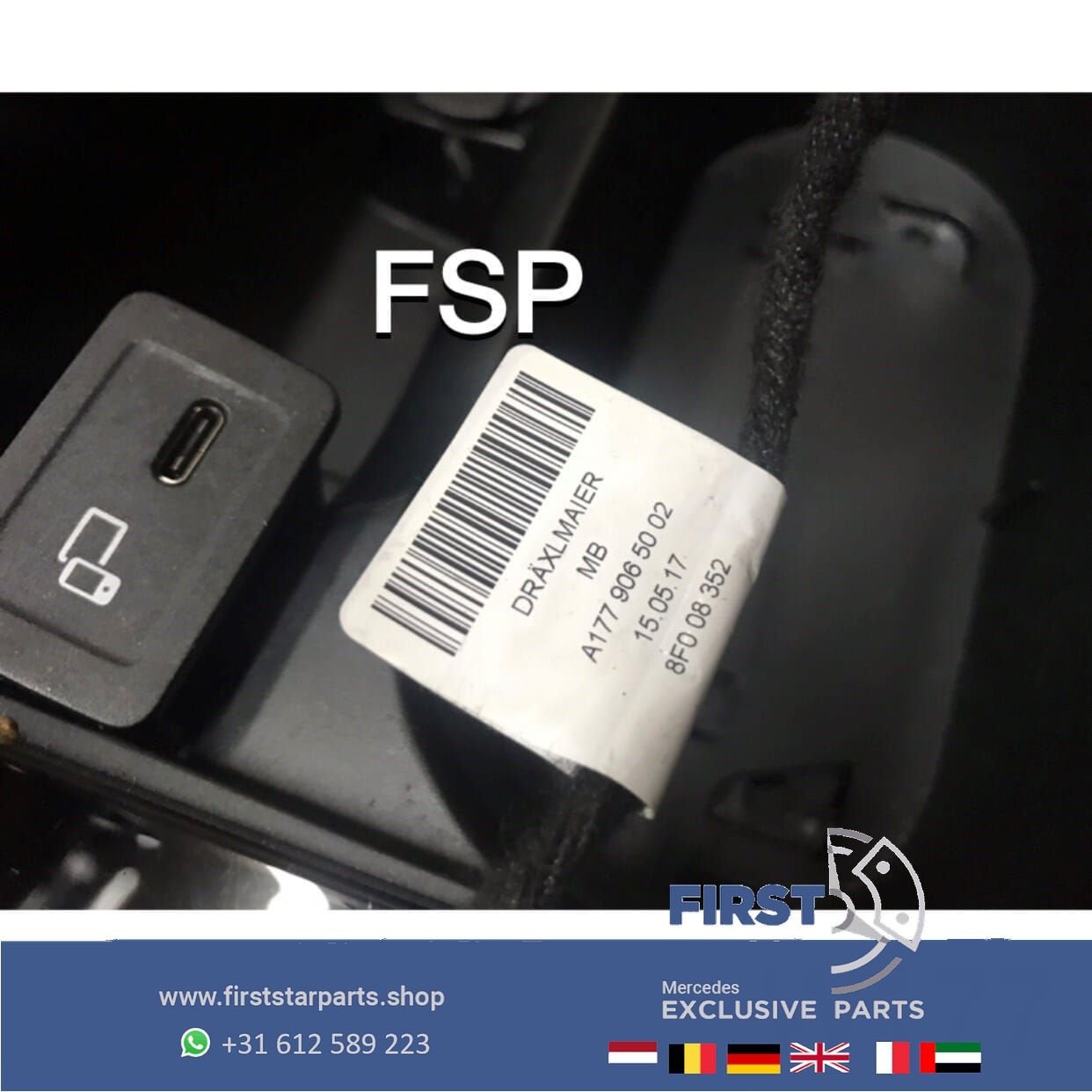 W177 V177 ZWARTE INTERIEUR LIJSTEN DASHBOARD + MIDDENCONSOLE, Utilisé, -, -, Enlèvement ou Envoi