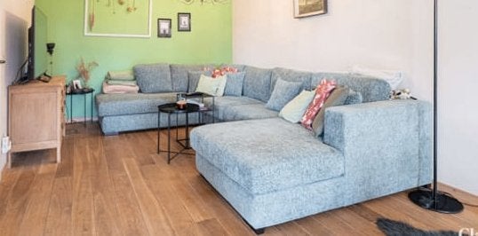 Zetel U design, Ophalen, Gebruikt, Hoekbank, Stof