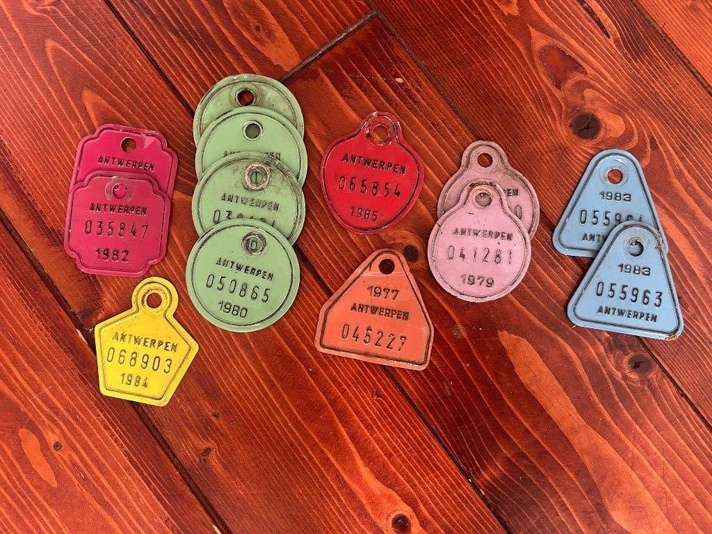 fietsplaten  13 stuks, Ophalen, Overige typen