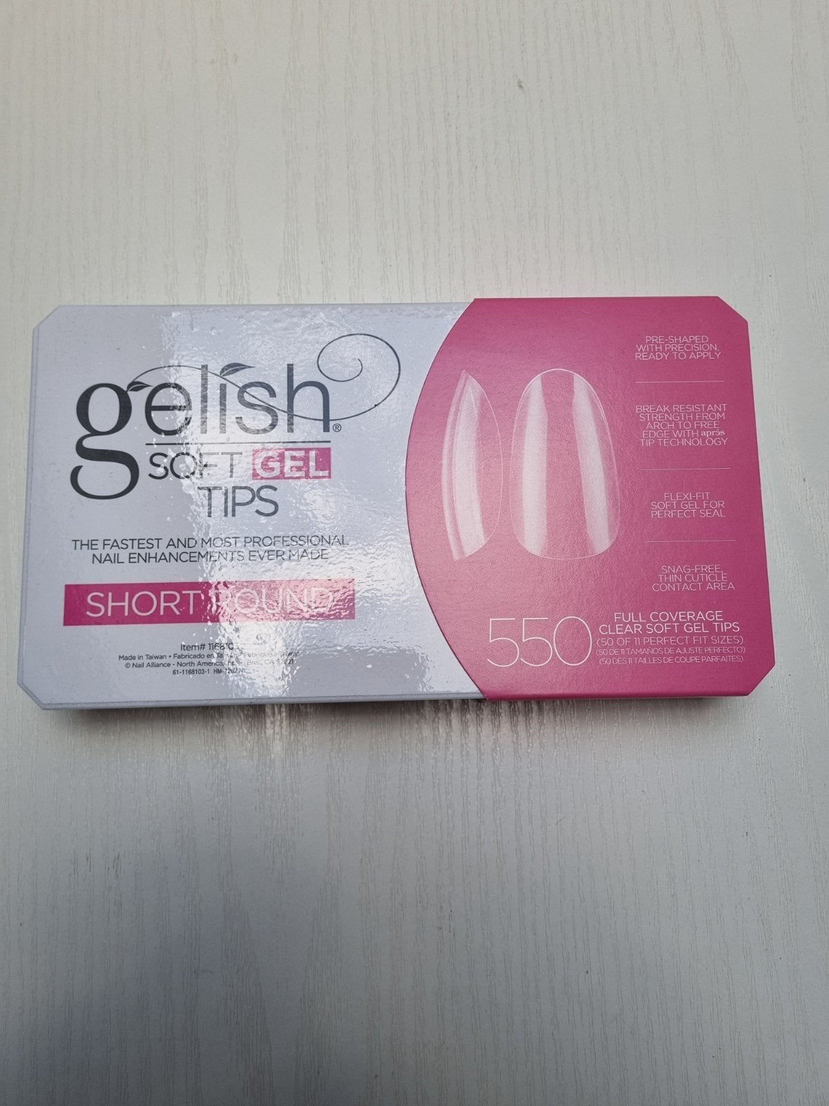 Gelish Soft Gel Tips Short Round, Ophalen of Verzenden