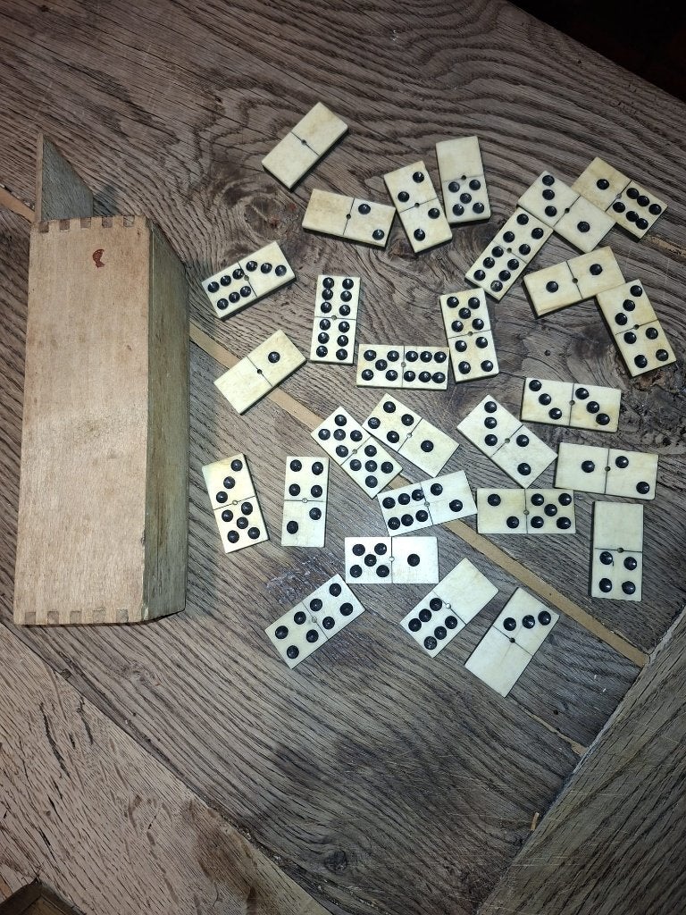 oud domino spel, begin 1900, Antiek en Kunst, Ophalen of Verzenden