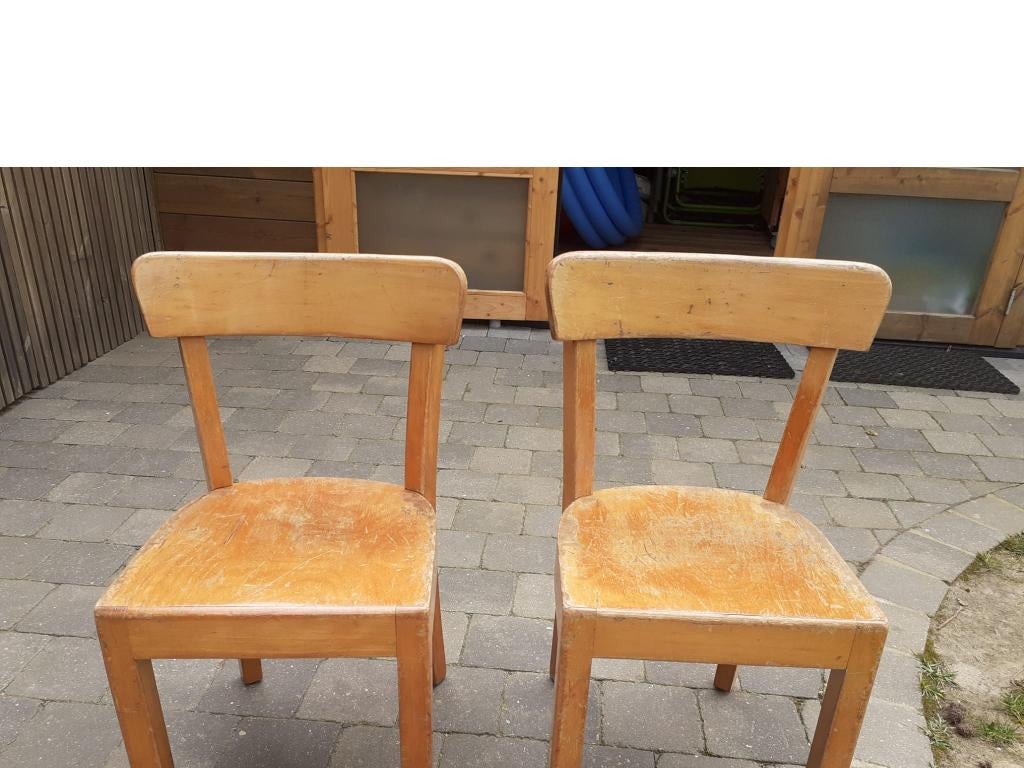 vintage lessenaar stoel kind, Ophalen, Gebruikt, Stoel(en)