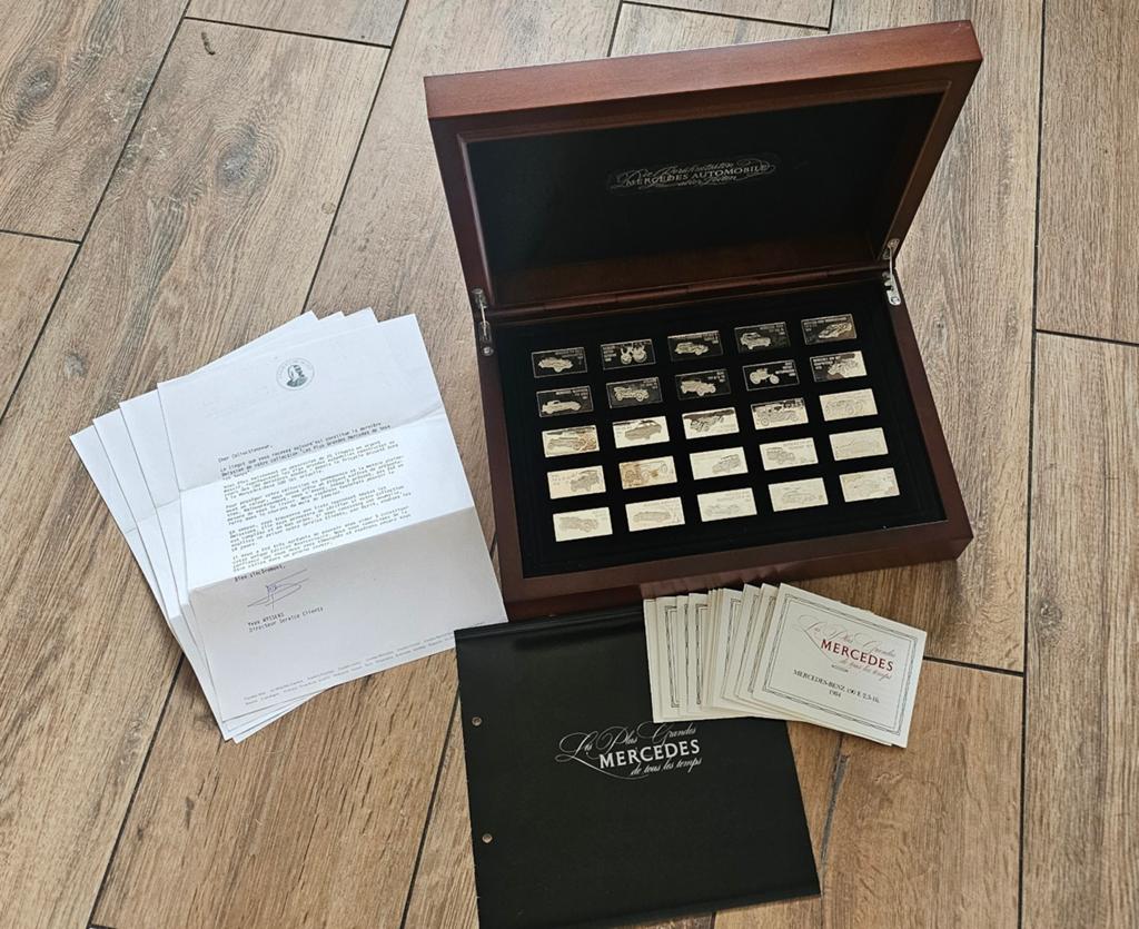 Franklin Mint Jubileum 100 jaar Mercedes in Zilver, Timbres & Monnaies, Monnaies & Billets de banque | Accessoires, Enlèvement