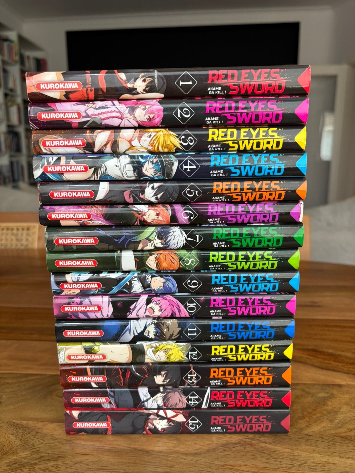 Manga Red eyes sword akame ga kill integrale 1-15, Livres, Enlèvement ou Envoi, Utilisé