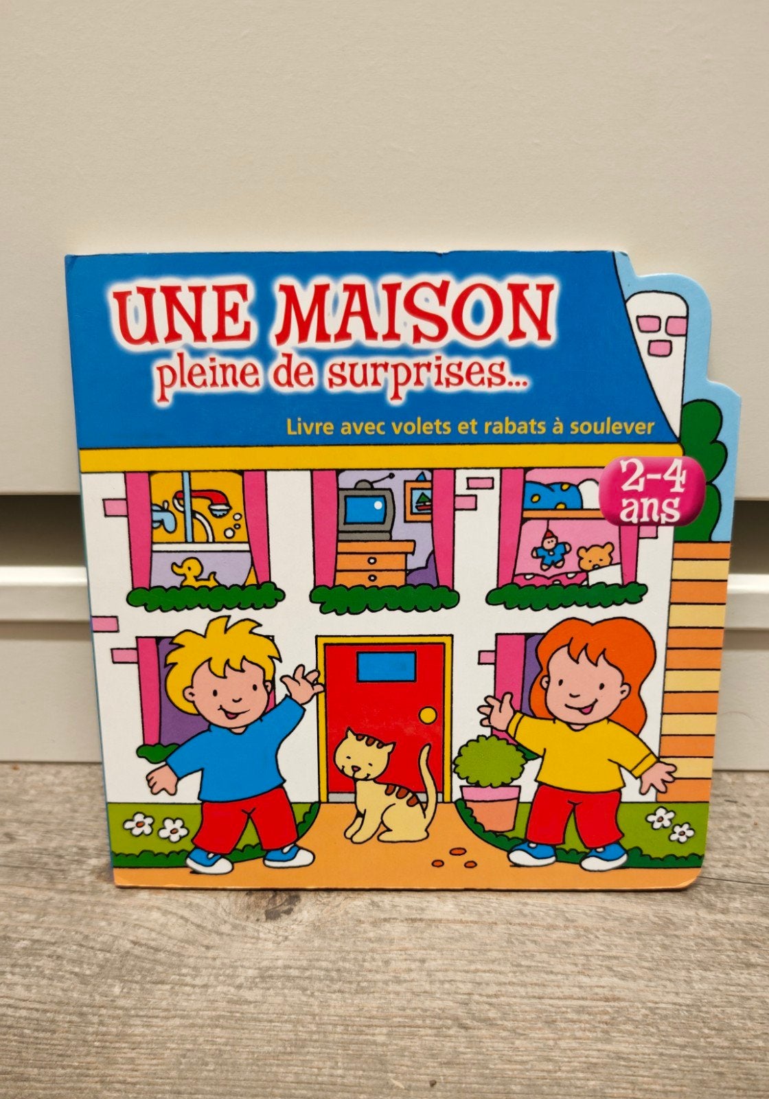 Une maison pleine de surprises, Boeken, Kinderboeken | Baby's en Peuters, Ophalen of Verzenden, Gelezen
