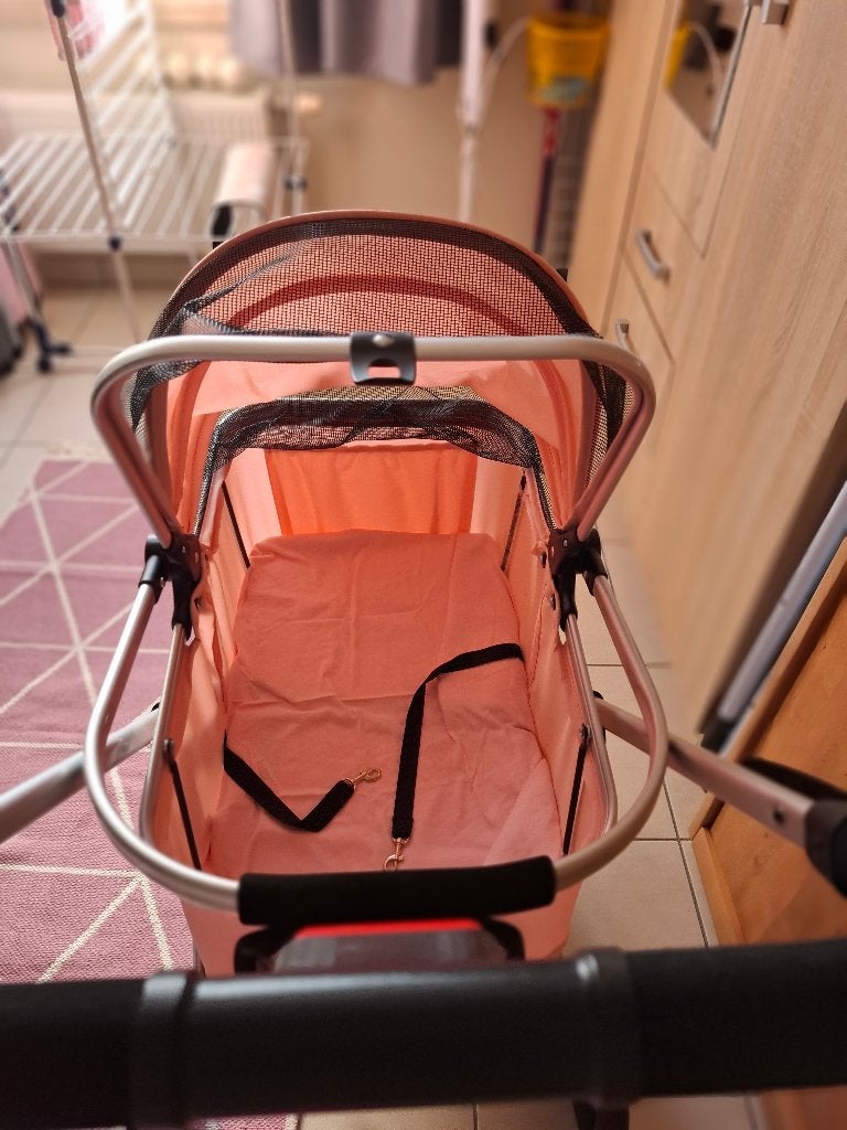 Nieuwe rose hondenbuggy, Ophalen, Nieuw