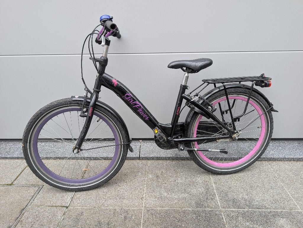 Alpina 22 inch meisjesfiets, Fietsen en Brommers, Ophalen, 22 inch, Gebruikt, Velgrem