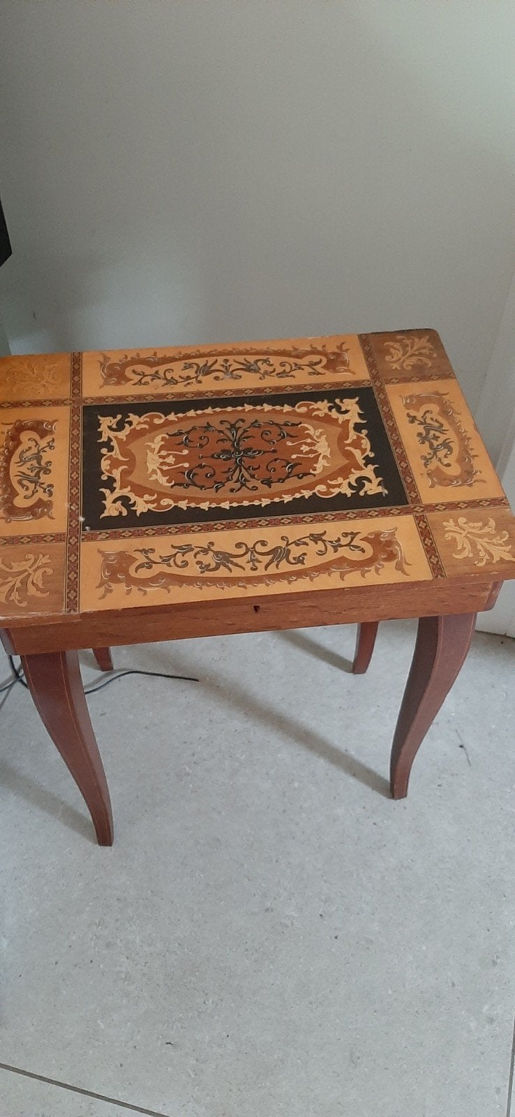 💖Bijzettafel - Eik - Muziek werkt bijzettafeltjejaren 50´60, Antiek en Kunst, Ophalen of Verzenden