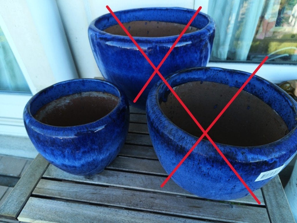 Petit pot en grès vernissé bleu., Moins de 25 cm, Comme neuf, Enlèvement, Intérieur