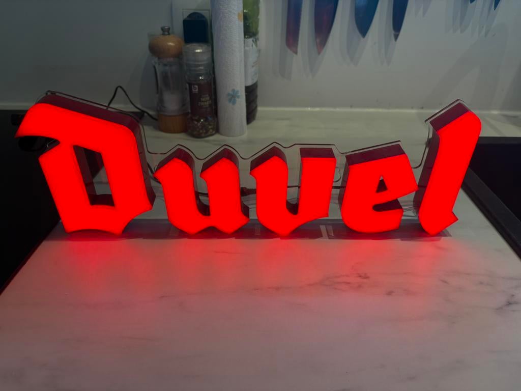 Duvel Led Lichtreclame, Ophalen, Zo goed als nieuw
