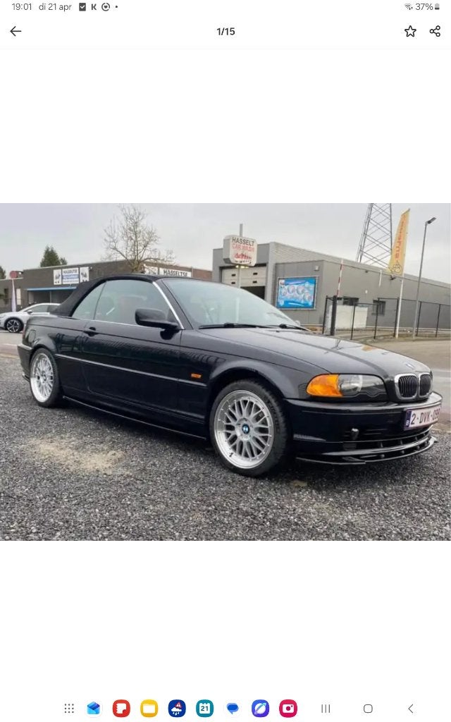 Bmw 320 e46, Auto's, Sound system, Achterwielaandrijving, Cabriolet, Zwart