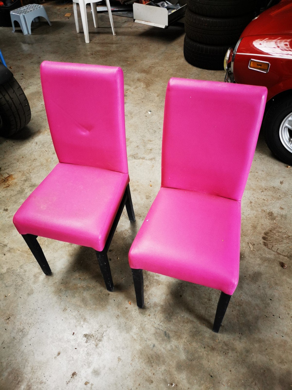 stoelen, Ophalen, Leer