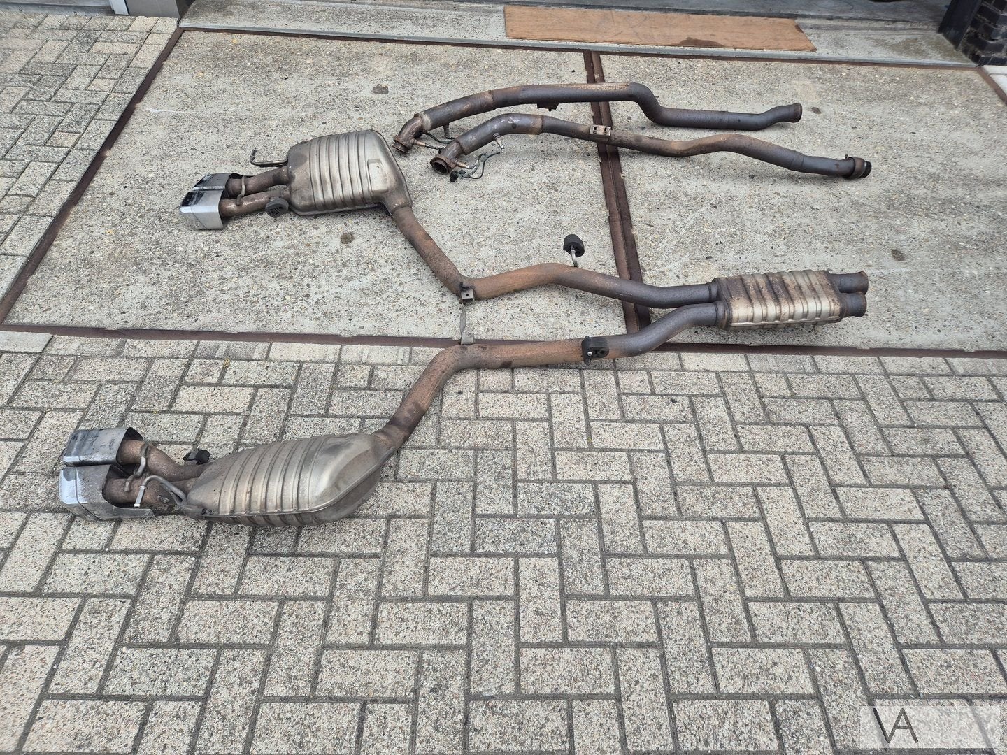 Uitlaat compleet AMG Mercedes CLS W218 63 AMG  - orgineel -, Gebruikt, -, Ophalen of Verzenden, -