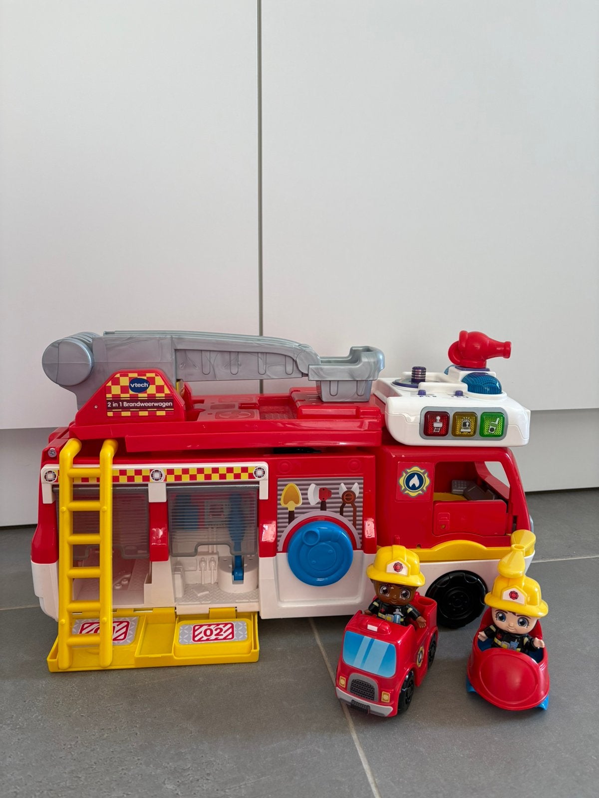 Vtech brandweerwagen, Ophalen, Gebruikt