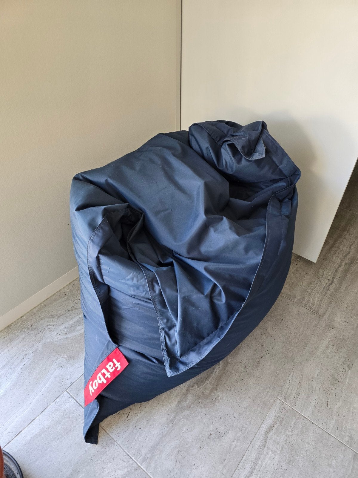 Pouf bleu Fatboy, Enlèvement, Bleu, Pouf