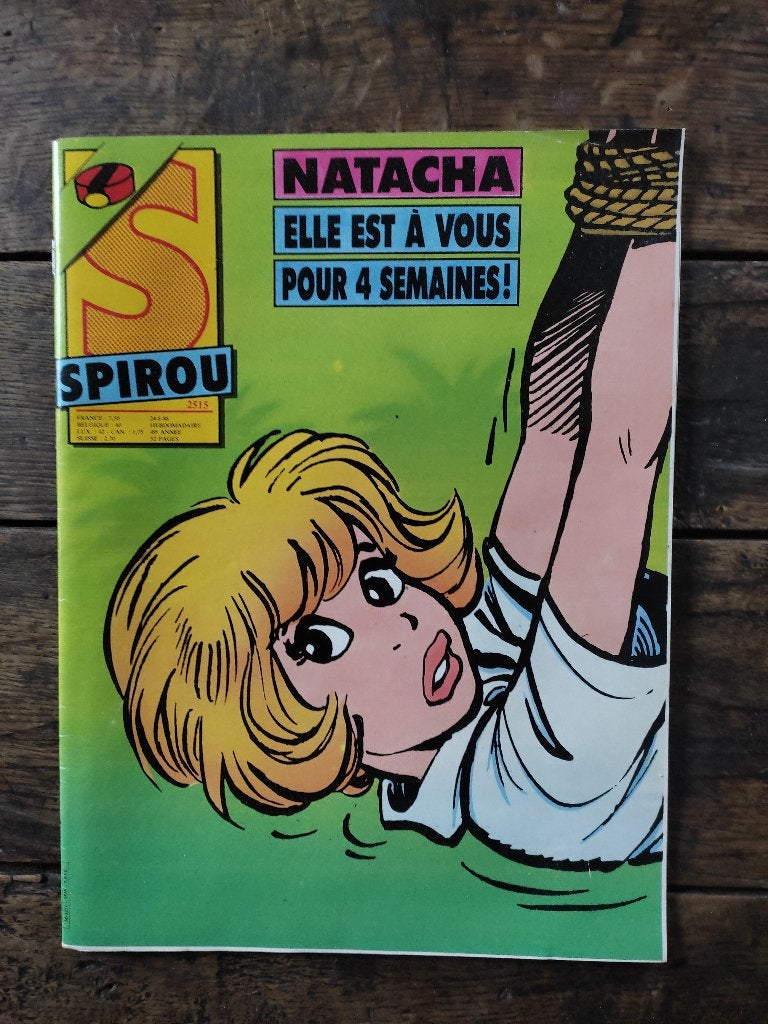 Spirou 2515 - Pub Hergé (1986)., Livres, Enlèvement ou Envoi, Une BD, Comme neuf, Hergé