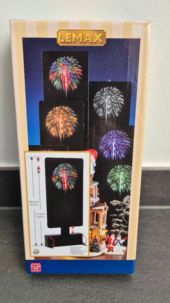 Lemax Vuurwerk Voor kerst (Splinternieuw)., Ophalen of Verzenden, Nieuw