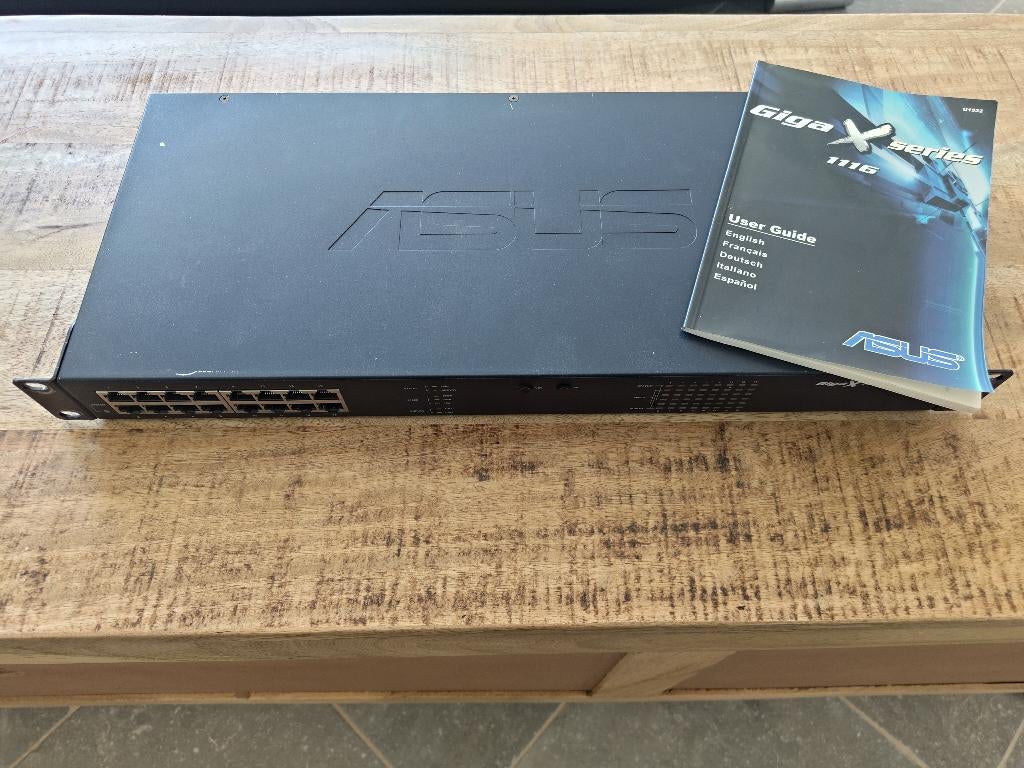 Asus Giga X série 1116 switch, Ophalen, Gebruikt