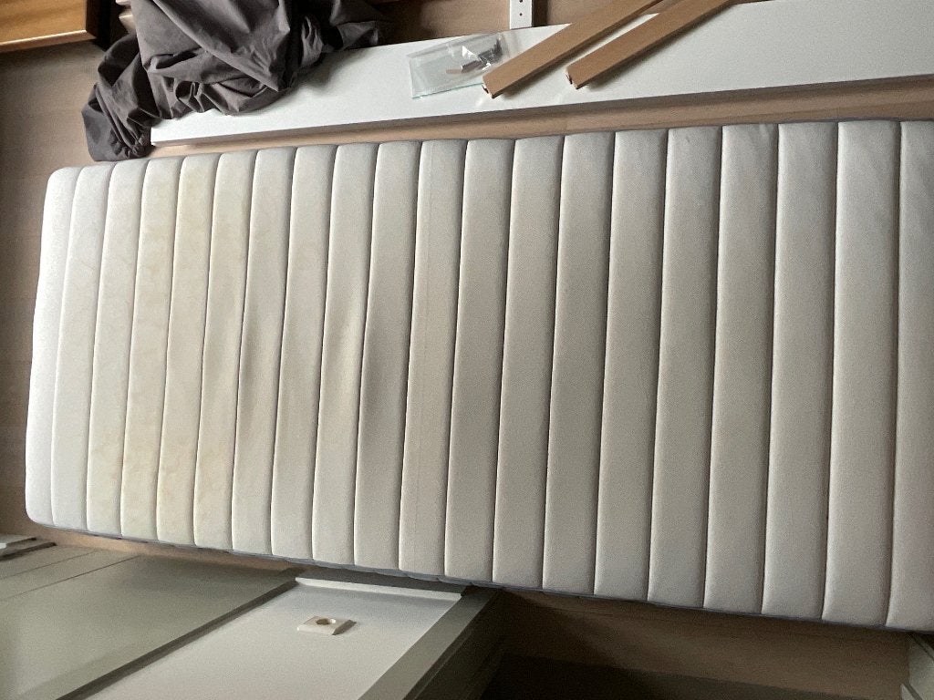VALEVÅG Pocketveringmatras, middelhard/lichtblauw, 90x200 cm, Ophalen, Gebruikt, 90 cm, Eenpersoons