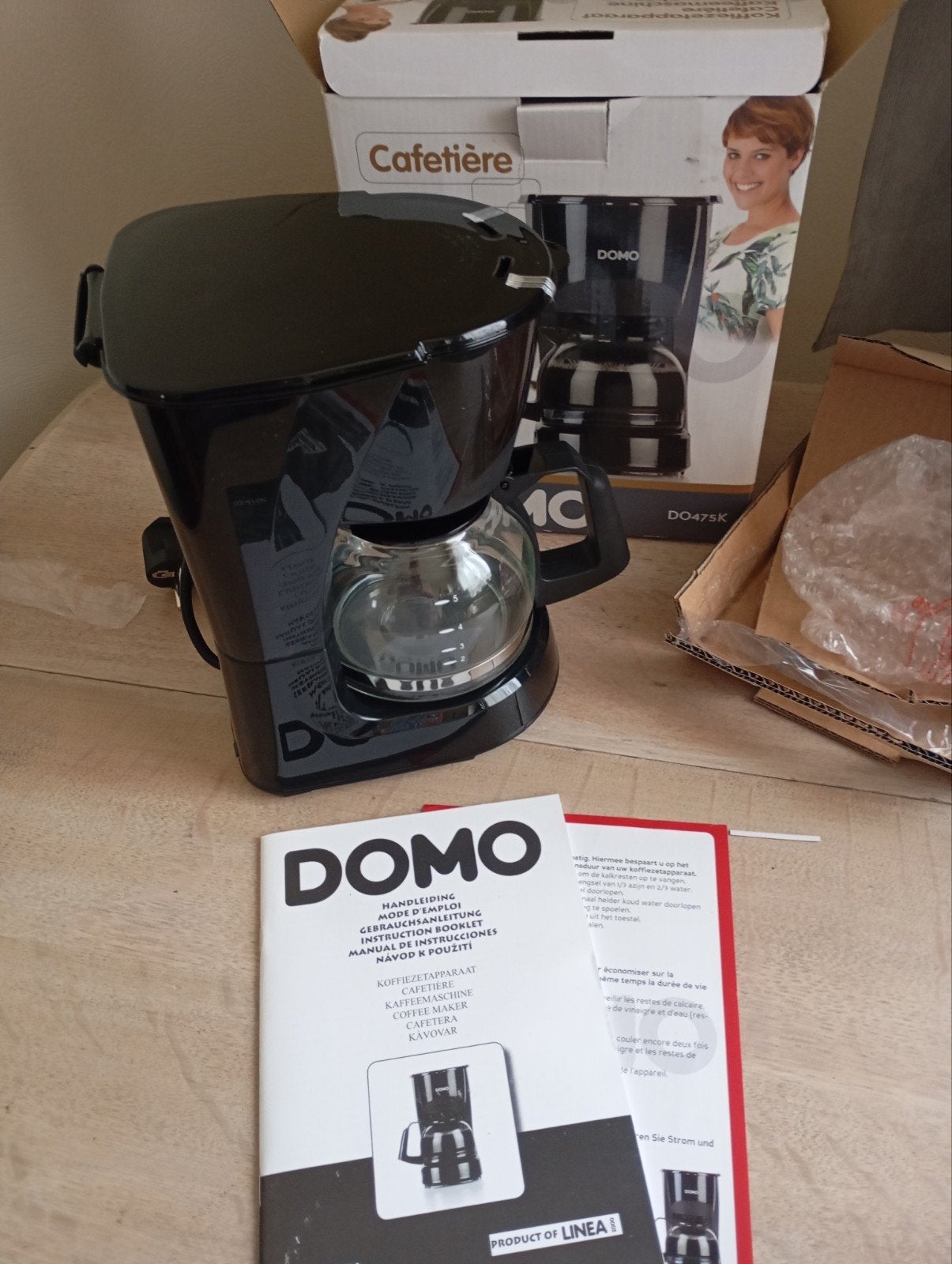 Nieuw Filter Koffiezetapparaat..Domo DO475K, Elektronische apparatuur, Koffiezetapparaten, Ophalen of Verzenden, Gemalen koffie