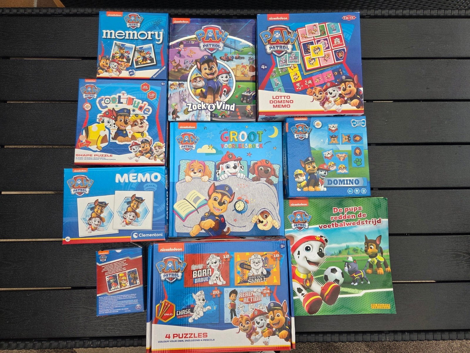 Paw Patrol spellen boeken, Ophalen