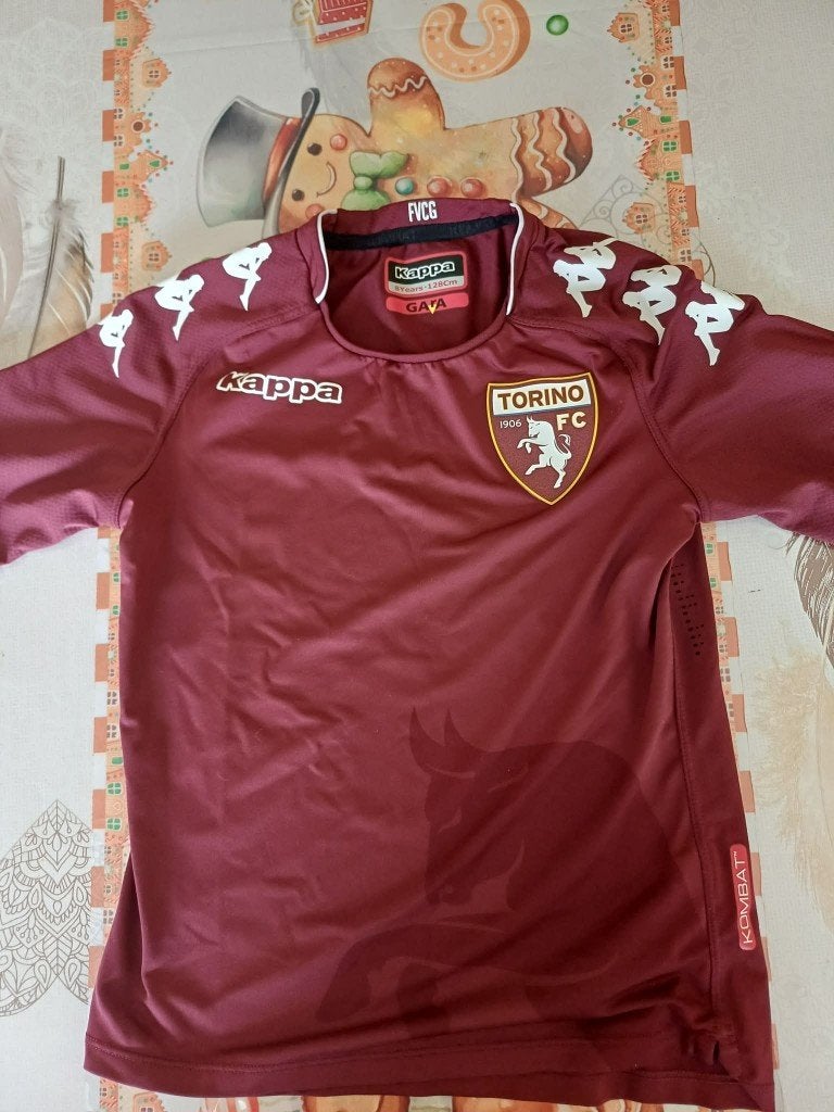 Maillot Torino FC 2017/2018 Domicile Kappa  8 ans (128cm), Taille XS ou plus petite, Enlèvement ou Envoi, Comme neuf, Maillot