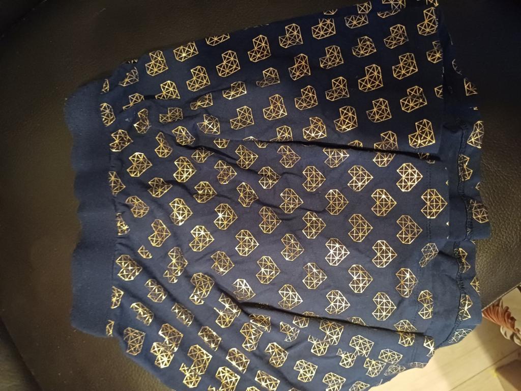 Someone blauw rokje/ print goudkl Mt 140=10j, Kinderen en Baby's, Kinderkleding | Maat 140, Meisje, Ophalen of Verzenden, Zo goed als nieuw