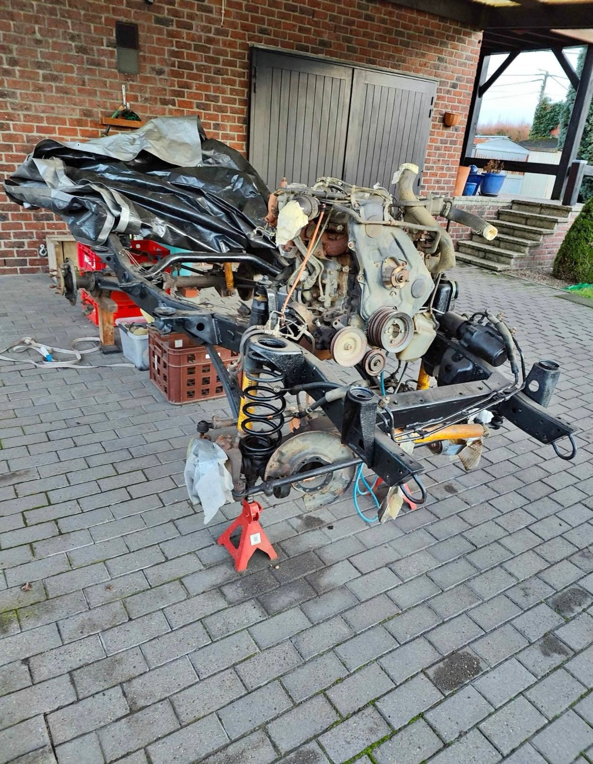 toyota LJ70 chassis + motor, Autos, Particulier, Achat, Landcruiser