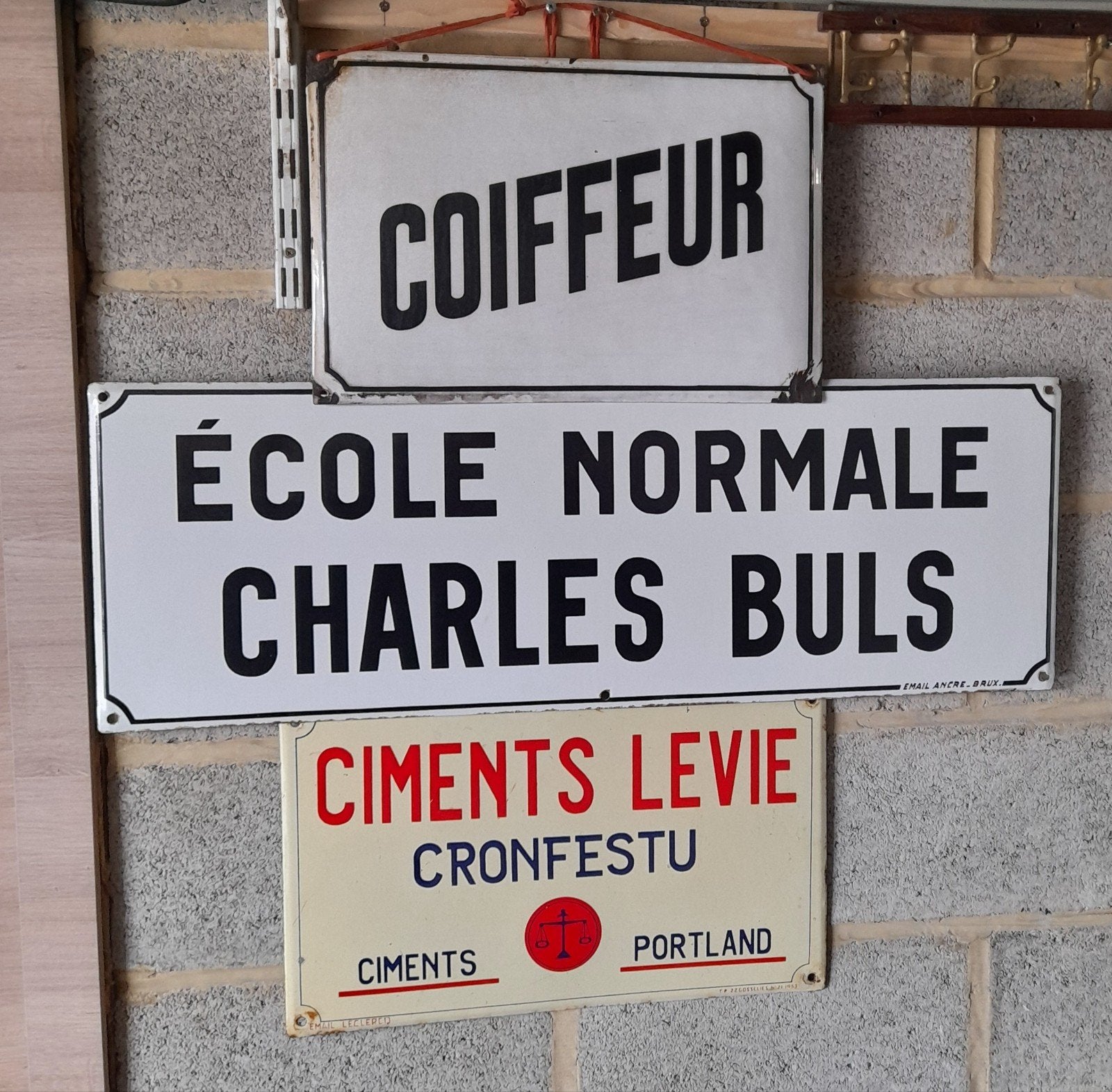 Lots plaque émaillée, Collections, Marques & Objets publicitaires, Enlèvement