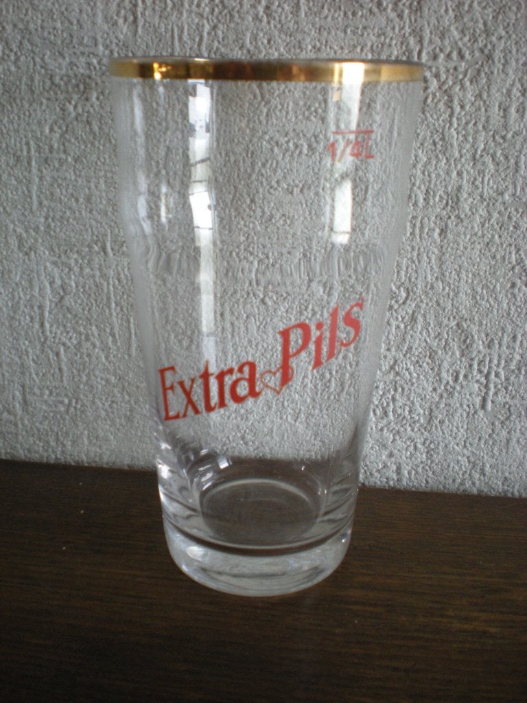 Piedboeuf ancien  "Extra pils"  1/4 litre, Enlèvement ou Envoi, Comme neuf, Verre ou Verres