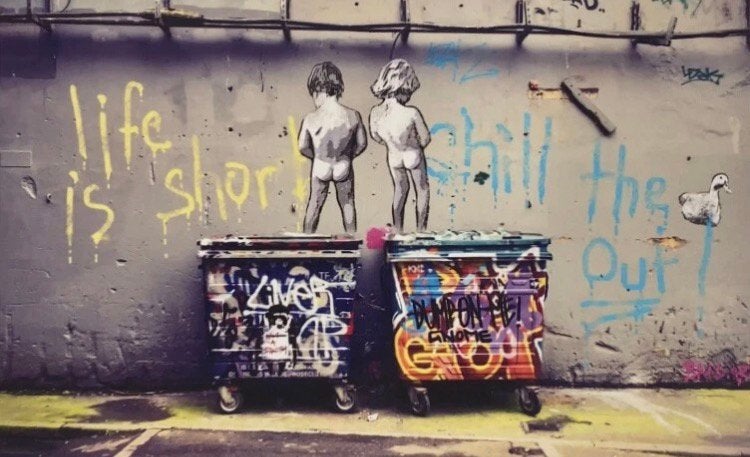 BANKSY: lithografie op groot formaat. Van de 50 exemplaren, Antiek en Kunst, Ophalen of Verzenden