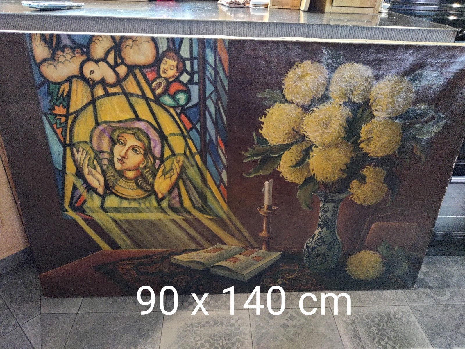Zeer mooi oud schilderij. Gesigneerd, Antiek en Kunst, Ophalen