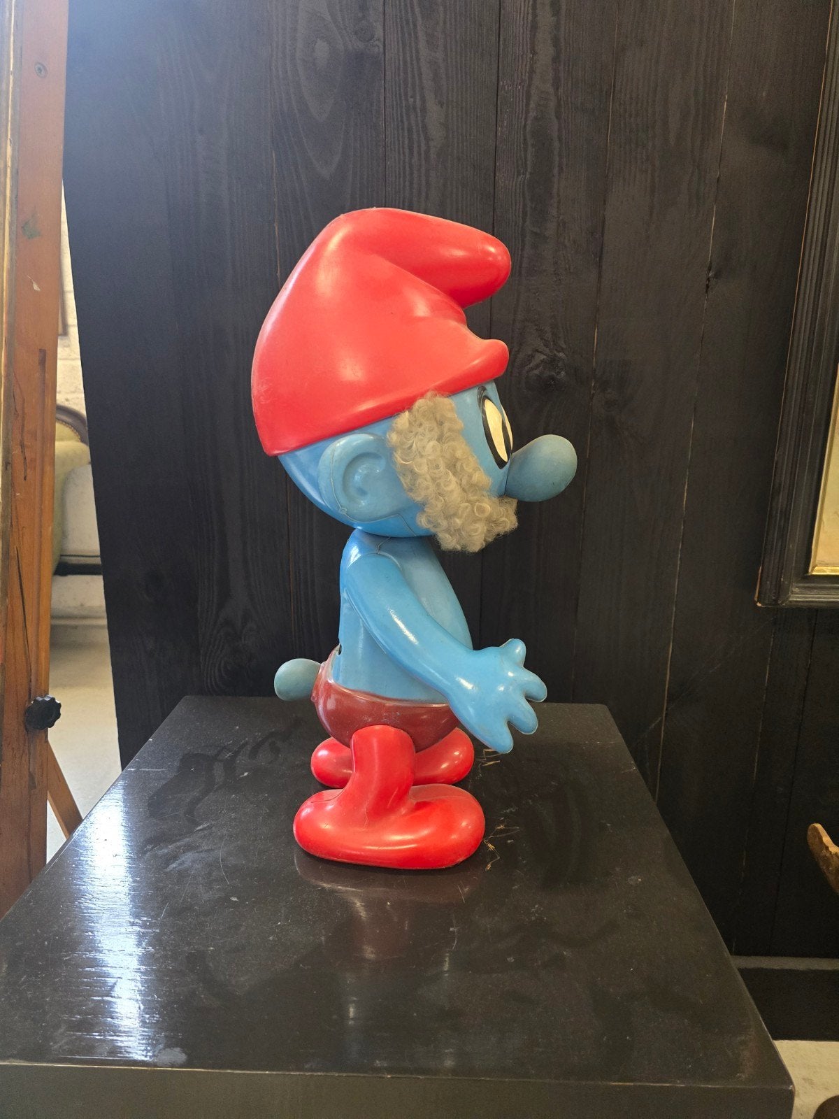 retro/ vintage grotre smurf 50cm h, Ophalen of Verzenden