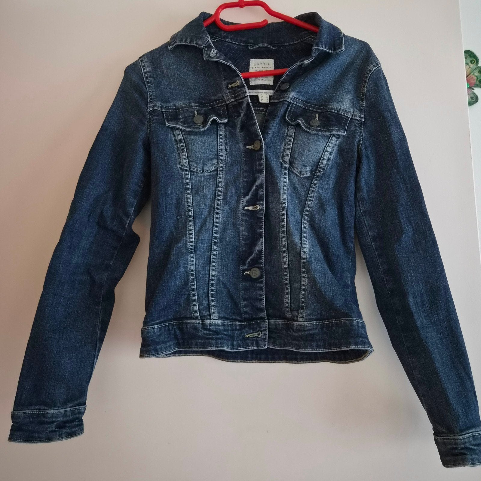 Jeans jas Esprit maat s, Ophalen, Zo goed als nieuw, Maat 36 (S)
