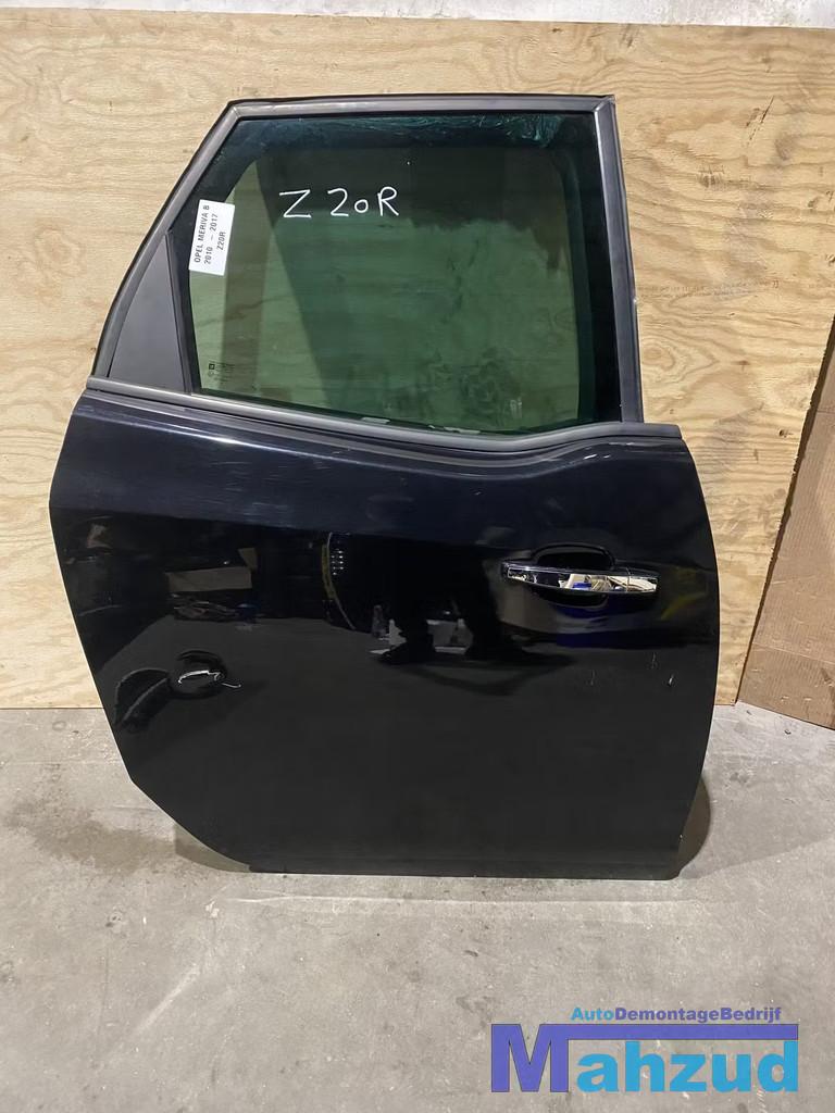 OPEL MERIVA B Zwart Z20R Rechts achter deur portier 2010-201, Auto-onderdelen, Carrosserie, Deur, Opel, Achter, Rechts, Gebruikt