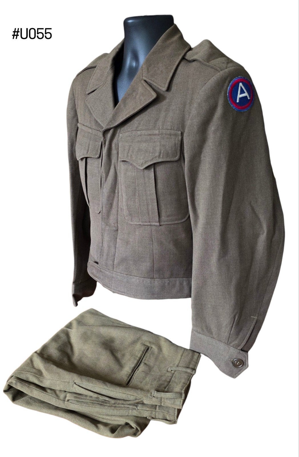 US WWII 78th Infantry Division Ike Jacket & Wool Trousers, Verzamelen, Militaria | Tweede Wereldoorlog, Landmacht, Kleding of Schoenen