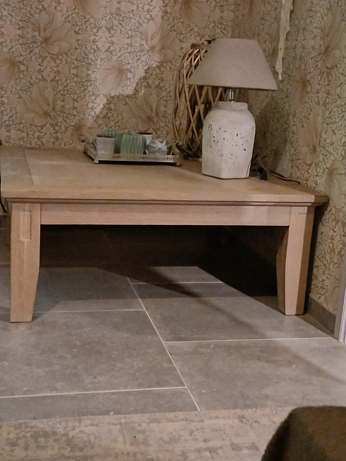eiken salontafel vierkant, Ophalen, Vierkant