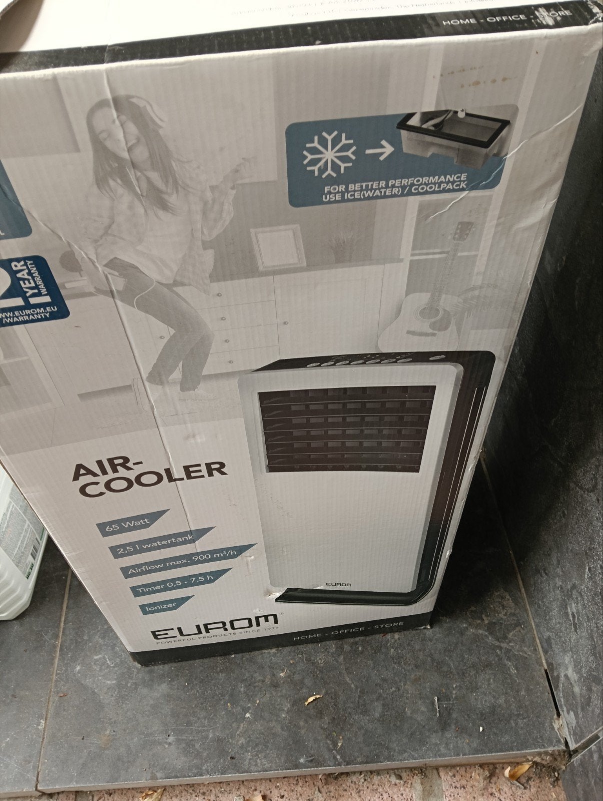 air cooler, Ophalen