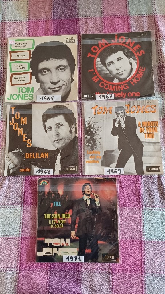 Vinyl singles Tom Jones, Cd's en Dvd's, Ophalen of Verzenden, Gebruikt