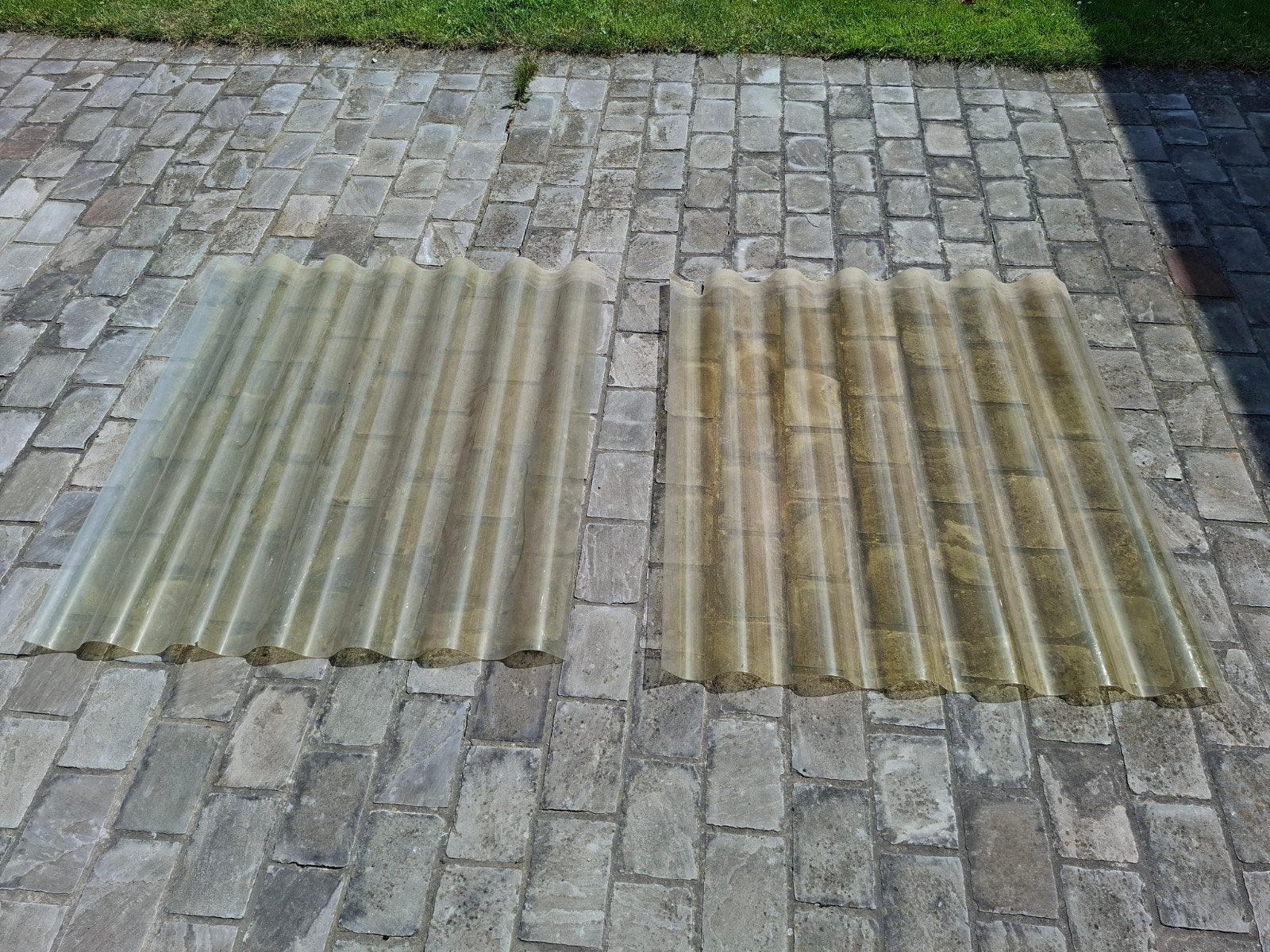 Doorzichtige Pvc golfplaat, Doe-het-zelf en Bouw, Ophalen, Kunststof, Overige kleuren, Zo goed als nieuw