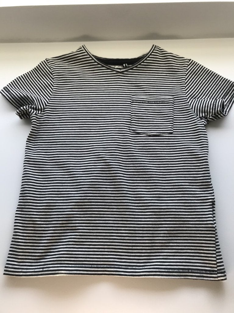Zwart/wit gestreepte t-shirt van JBC maat 116, Kinderen en Baby's, Kinderkleding | Maat 116, Ophalen of Verzenden, Zo goed als nieuw