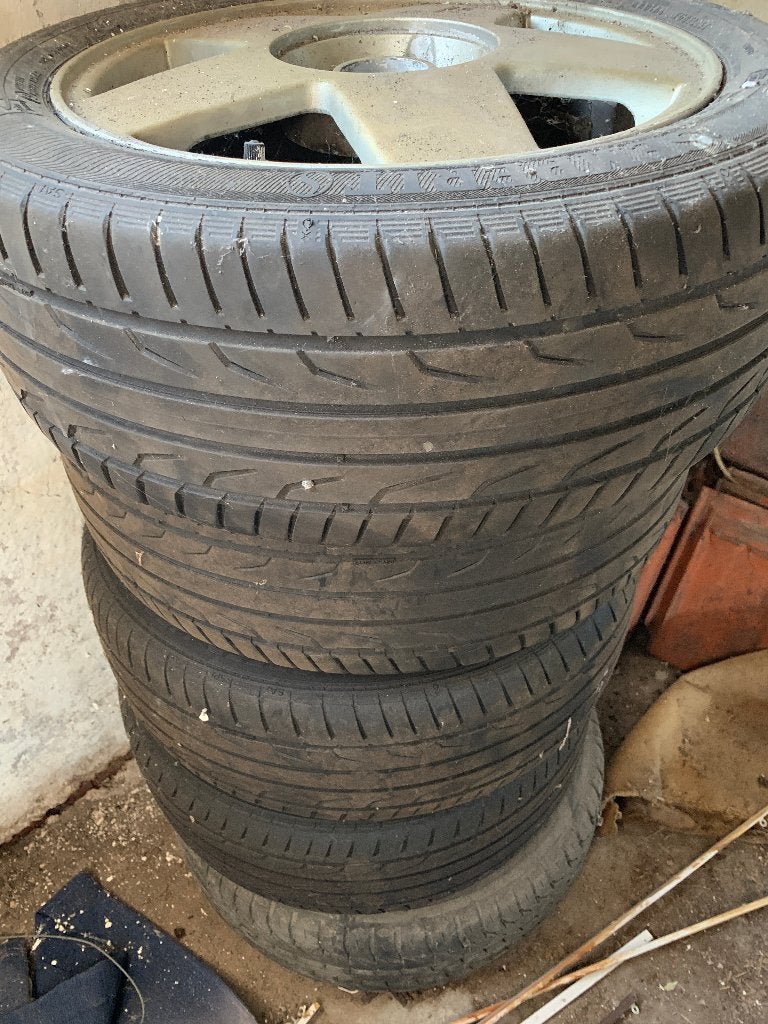 velgen met banden SEMPRIT, Ophalen, Gebruikt, 15 inch, Velg(en)
