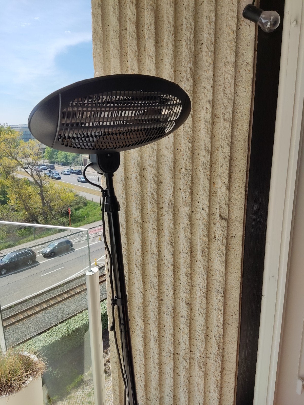 Terrasverwarmer nieuw, Ophalen