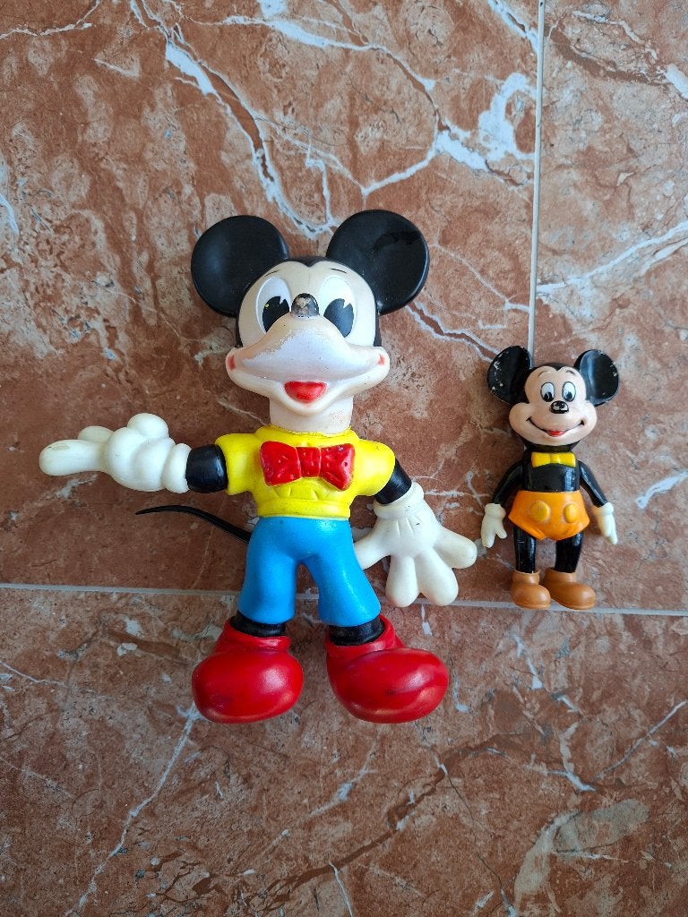2 maal vintage walt disney pop knijppop piepspeeltje, Collections, Enlèvement