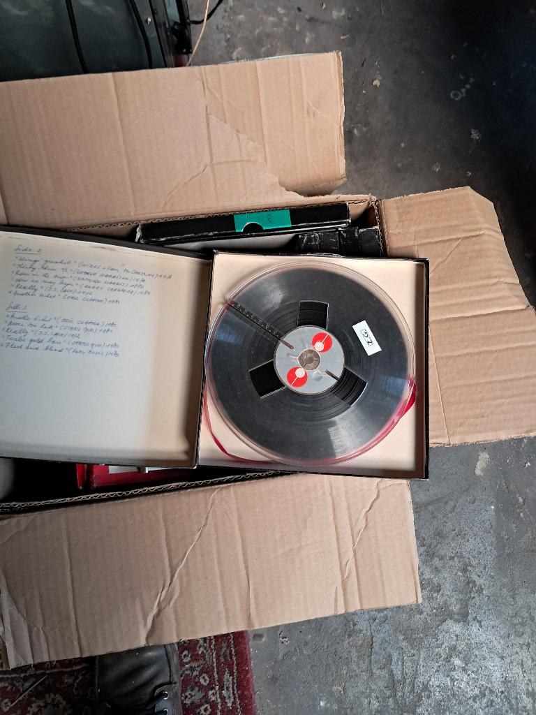 bandonemer banden, Ophalen, Bandrecorder, Met banden