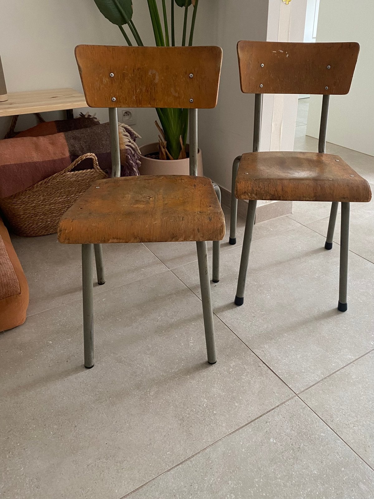 Stoeltjes set-kids retro, Huis en Inrichting, Ophalen, Gebruikt, Hout